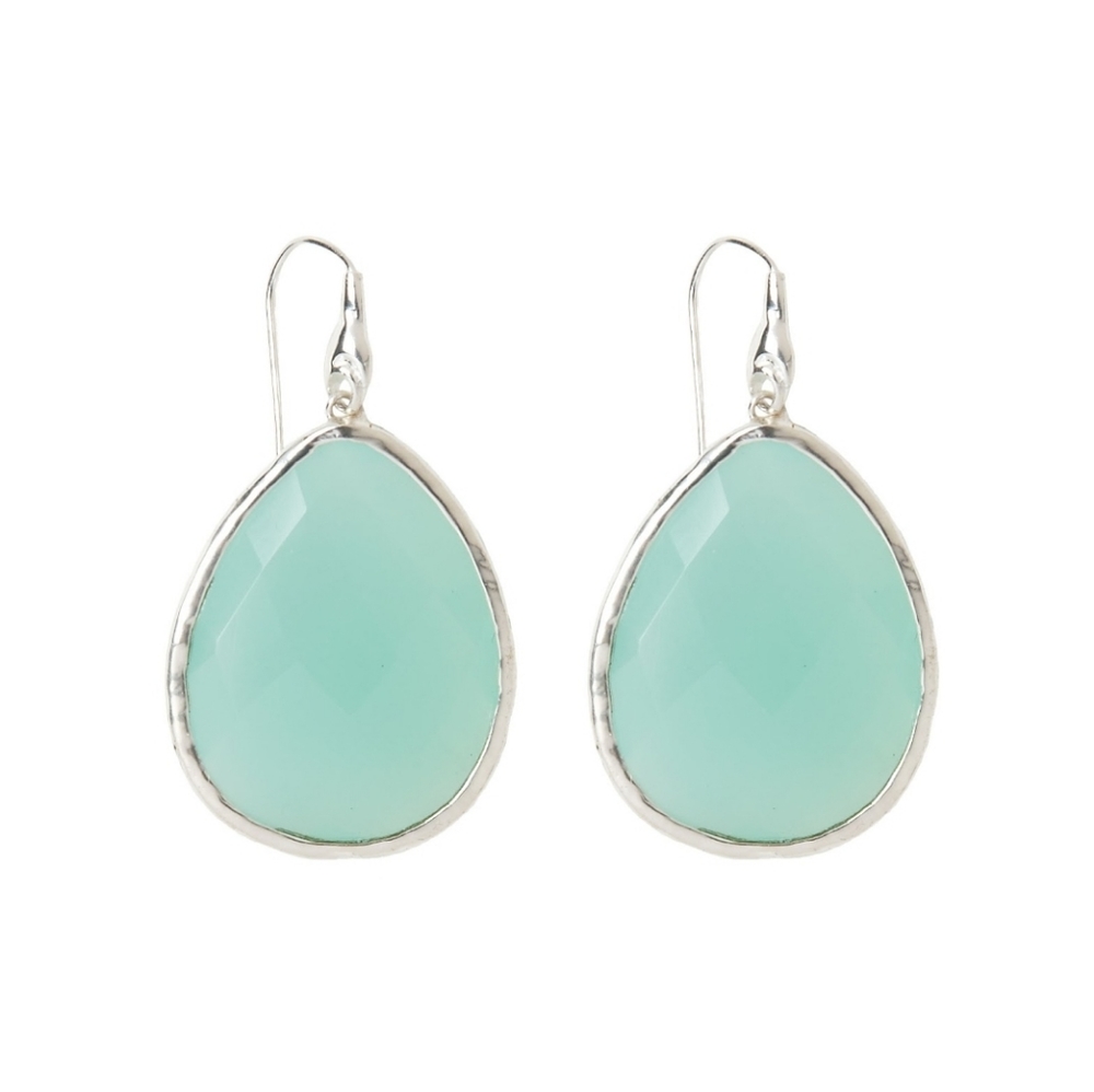 Stella & Dot Aqua Serenity Stone Drop Earrings